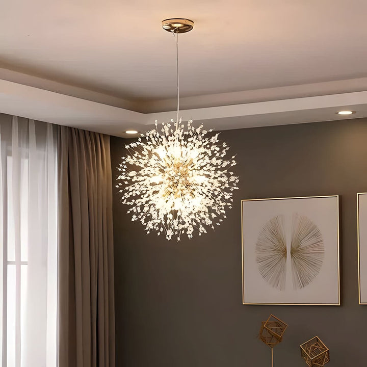 Kristall Hängelampe | Modernes Blüten-Design