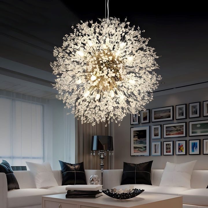 Kristall Hängelampe | Modernes Blüten-Design