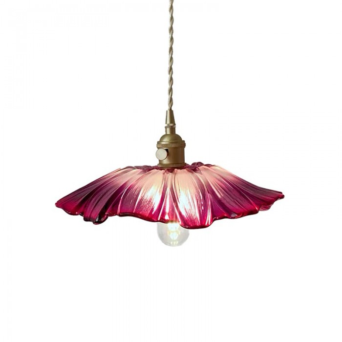 Pendant lamp with flower shade | Decorative design