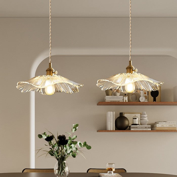 Pendant lamp with flower shade | Decorative design