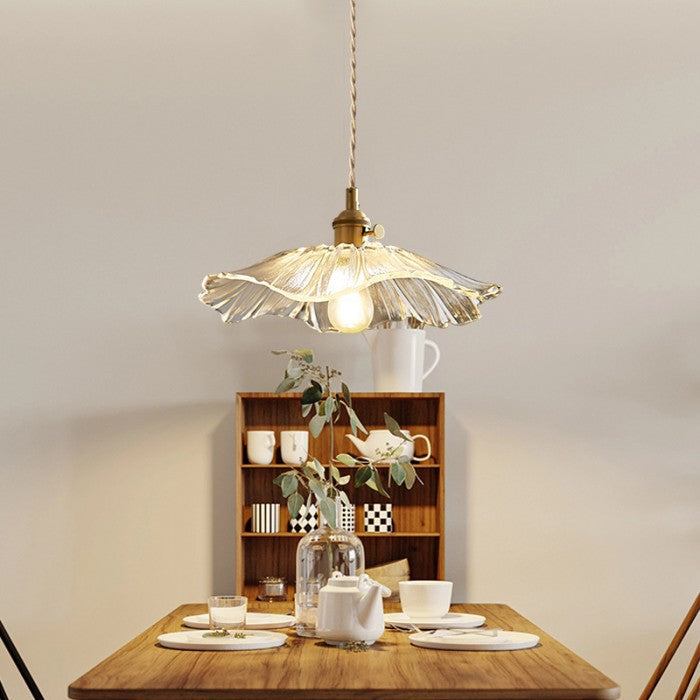 Pendant lamp with flower shade | Decorative design