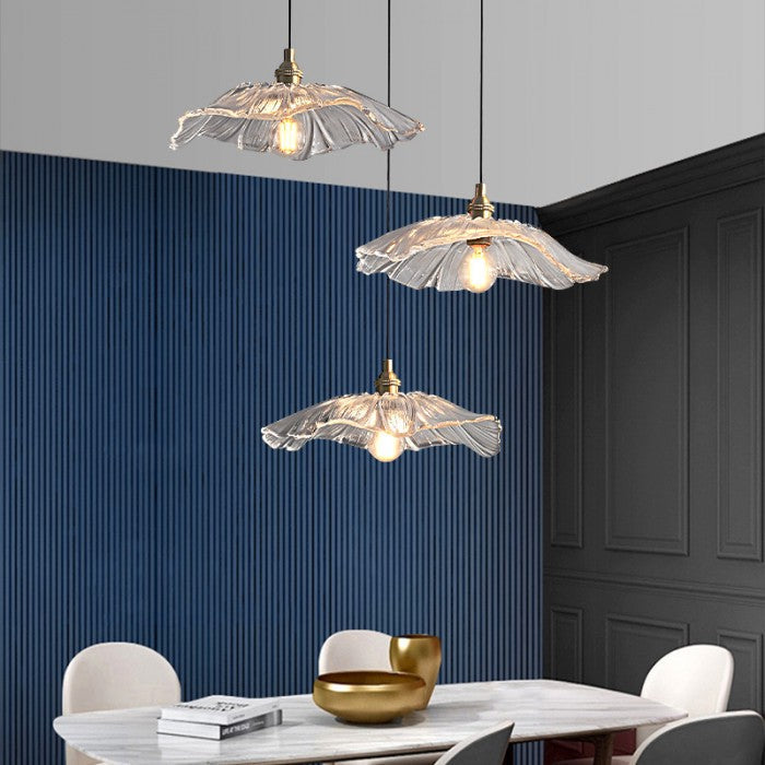 Pendant lamp with flower shade | Decorative design
