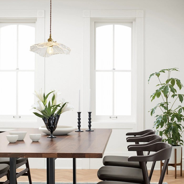 Pendant lamp with flower shade | Decorative design