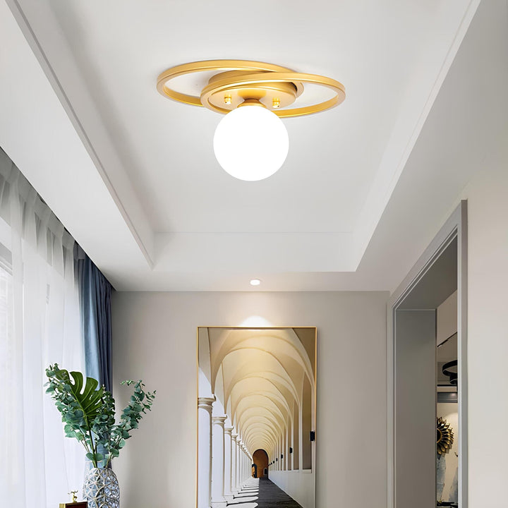 Runde LED Deckenlampe | Stilvolles Kugel-Design