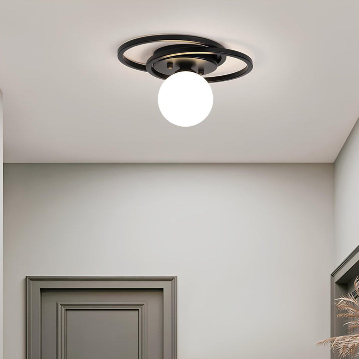 Runde LED Deckenlampe | Stilvolles Kugel-Design