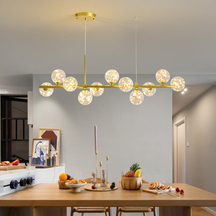 Esstisch Pendelleuchte | Elegantes Design aus Glas & Eisen