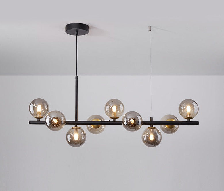 Esstisch Pendelleuchte | Elegantes Design aus Glas & Eisen