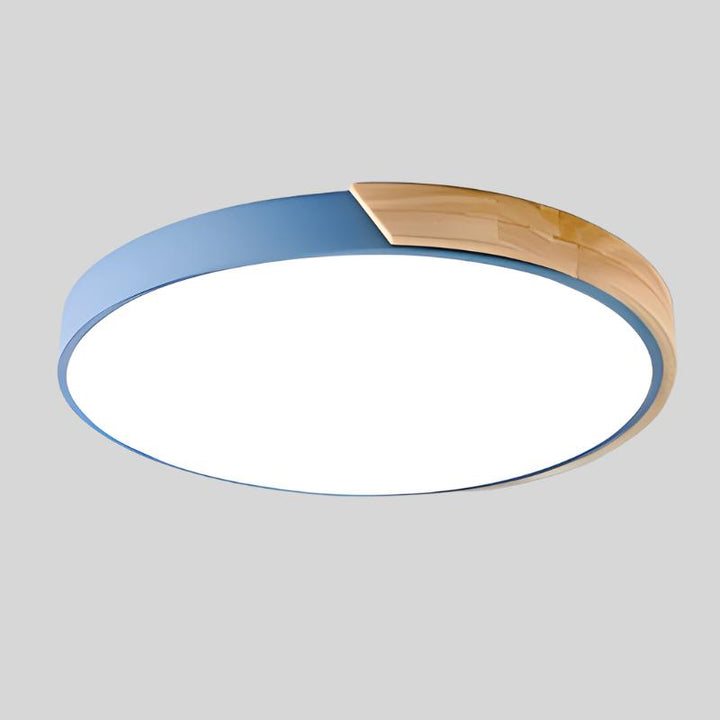Led Deckenleuchte Wohnzimmer | Holz und Rund