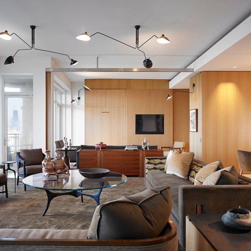 Deckenlampe Wohnzimmer | Verstellbare Arme & Skulpturales Design