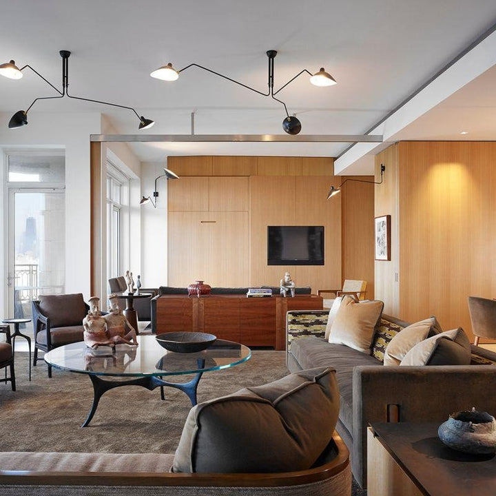 Deckenlampe Wohnzimmer | Verstellbare Arme & Skulpturales Design