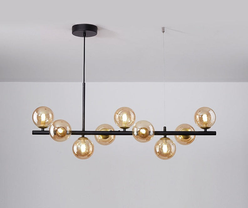 Esstisch Pendelleuchte | Elegantes Design aus Glas & Eisen