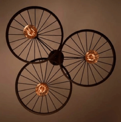 Esstisch Pendelleuchte | Retro-Fahrrad